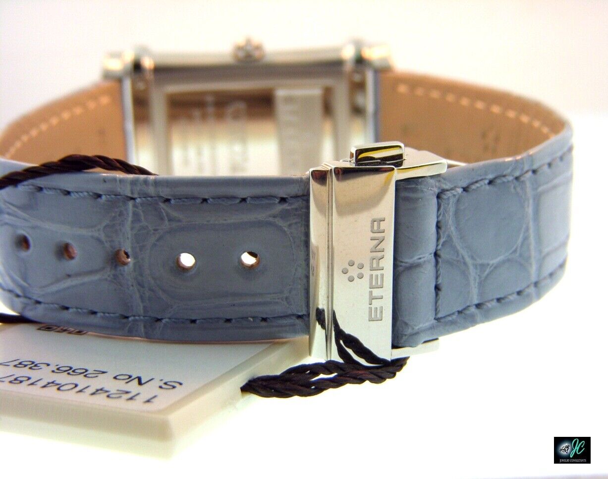 ETERNA CONTESSA, pearl blue 2-hands ladies diamond watch