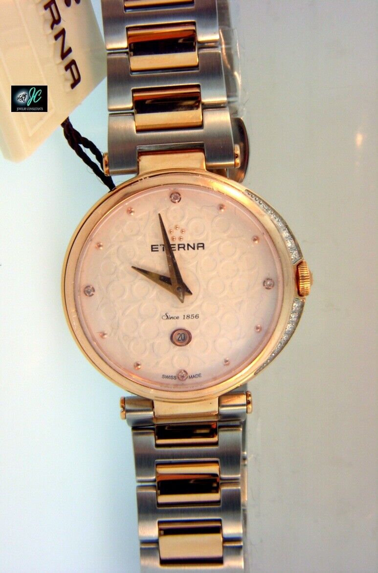 Eterna 2566-60-61-1726 Women's Grace Diamond Two-Tone Stainless Steel Watch