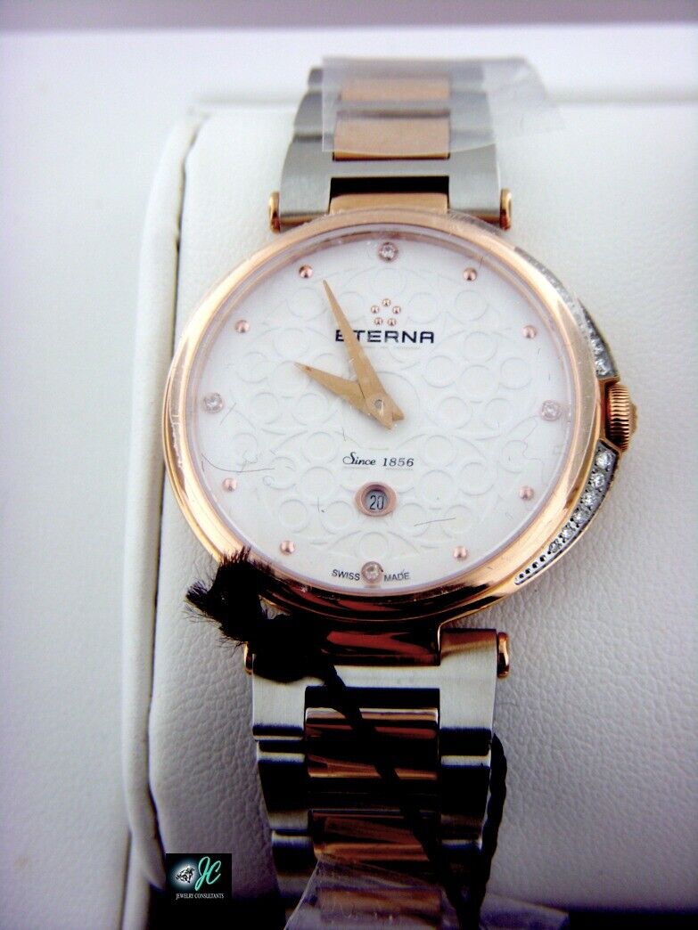 Eterna 2566-60-61-1726 Women's Grace Diamond Two-Tone Stainless Steel Watch