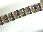 20.28 Carats Unheated Natural Color Changing Oval Sapphires Bracelet 7.5" 18k